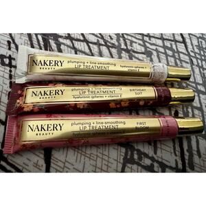 3 Nakery Plumping & Smoothing Treatment. Birthday Suit, First Bloom & Hyaluronic